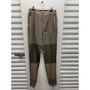 NWT Vintage 90s Dolce & Gabbana Patchwork Wool Blend Trousers Italy Sz 46